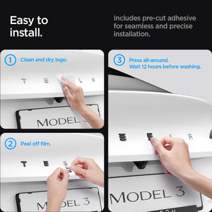 Tesla Model 3 Highland rear emblem protection cover