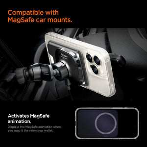 Spigen Valentinus MagFit+ 3-Card Wallet - Black - iPhone / Pixel MagSafe 3-Card - image 5