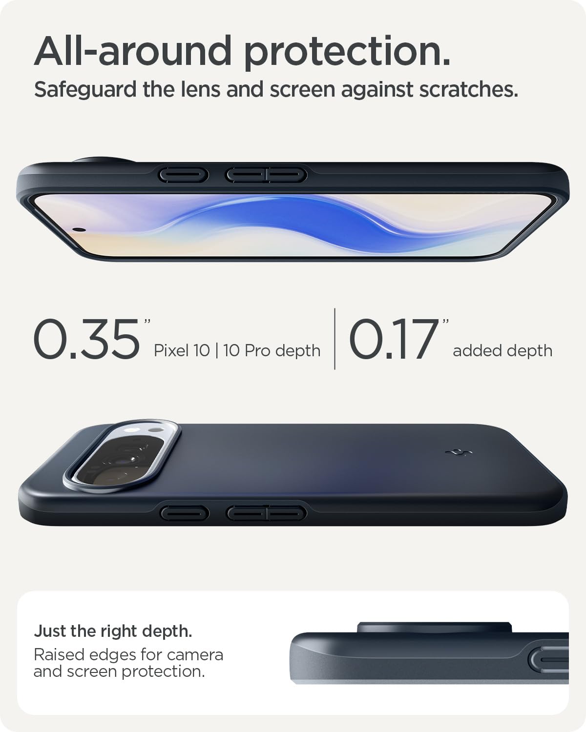 Spigen Pixel 10 Pro / Pixel 10 Case – Thin Fit (MagFit) - Metal Slate - image 7
