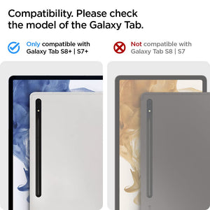 Spigen Galaxy Tab S8 Plus / S7 Plus Case - Tough Armor Pro - Black - image 2