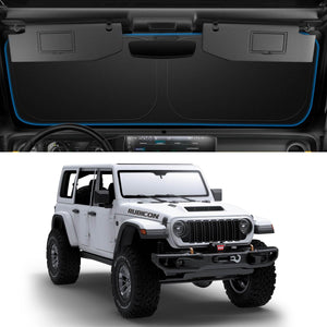Spigen CryoShade Car Sunshade for Jeep Wrangler JL and Gladiator - Silver - image 1