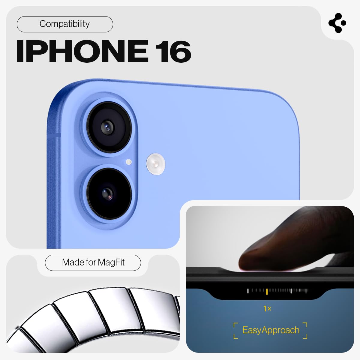 Spigen iPhone 16 Case Tough Armor MagFit - Black - image 2