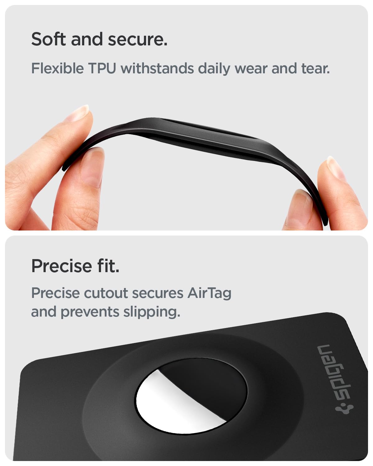 Spigen AirTag Air Fit 2 Slim Wallet Holder - flexible TPU fit