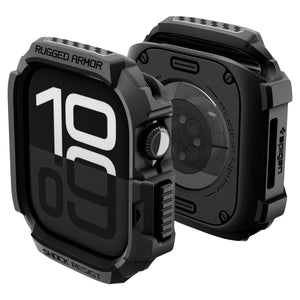 Spigen Rugged Armor 2 Apple Watch Series 11/10 46mm case in Matte Black