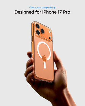 Spigen iPhone 17 Pro Ultra Hybrid MagFit case in Frost White - iPhone 17 Pro compatibility confirmation