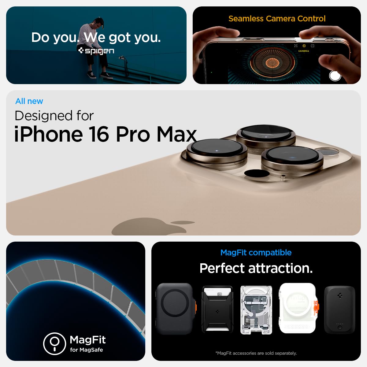 Spigen iPhone 16 Pro Max Case – Ultra Hybrid T (MagFit + Camera Control) - Amazon US image 2
