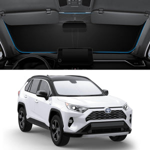 Spigen CryoShade Car Sunshade for Toyota RAV4 and RAV4 Prime - Silver - image 1