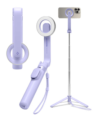 Spigen S571W MagFit selfie stick tripod in Lavender