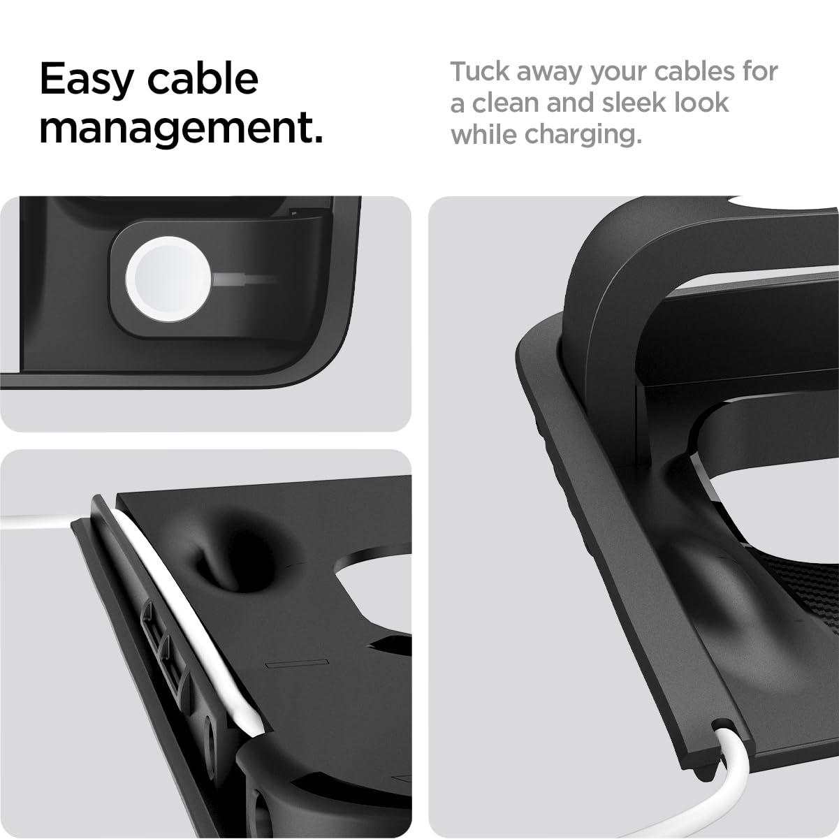 Spigen Tesla Model Y/3 3-in-1 Wireless Charging Hub Mount Black view 5