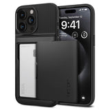 Spigen iPhone 15 Pro Case Slim Armor CS - Black - image 1