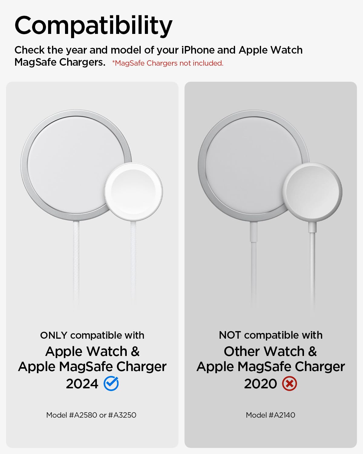 Spigen MagFit Duo MagSafe Charging Stand with Apple Watch Charger Holder - Black - image 2