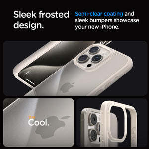 Spigen Ultra Hybrid case for iPhone 15 Pro Max in Natural Titanium – detail image 2