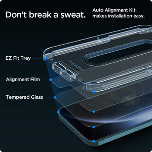 Spigen iPhone 12 Pro Max Screen Protector – GLAS.tR EZ Fit - Amazon restore image 3
