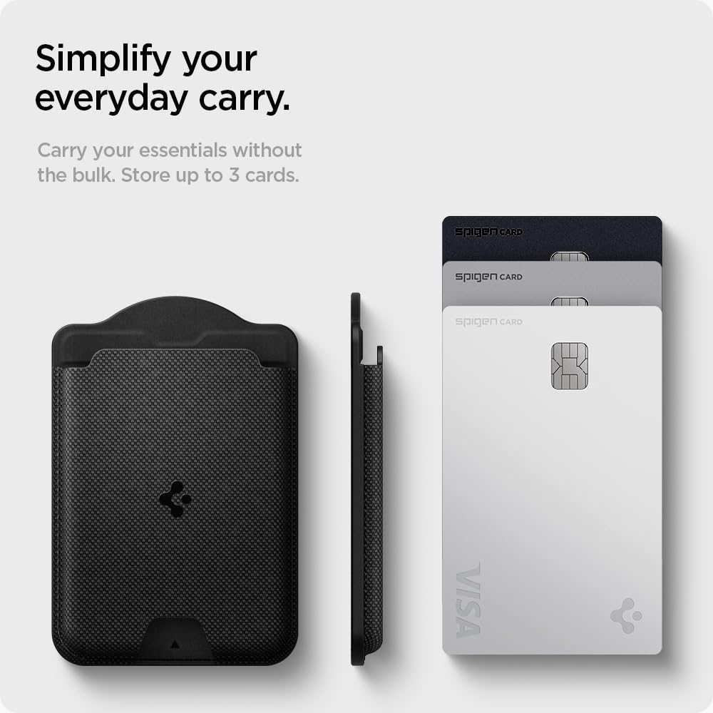 Spigen Urban Fit MagFit 3-Card Wallet - Black - image 4