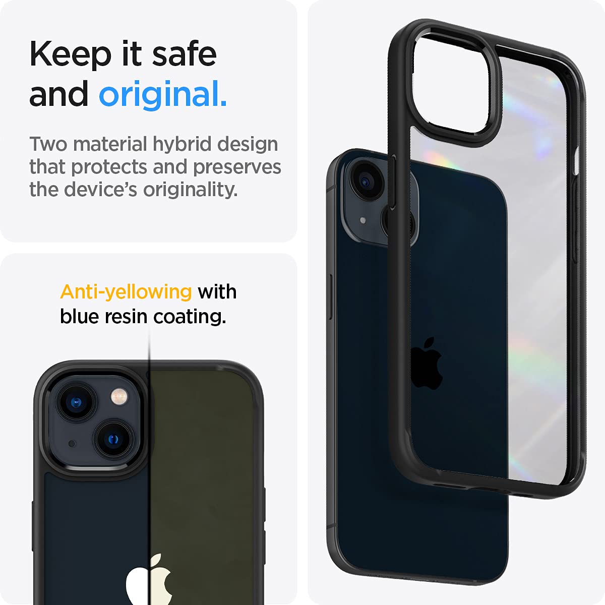 Spigen iPhone 13 Case Ultra Hybrid - Matte Black - image 4