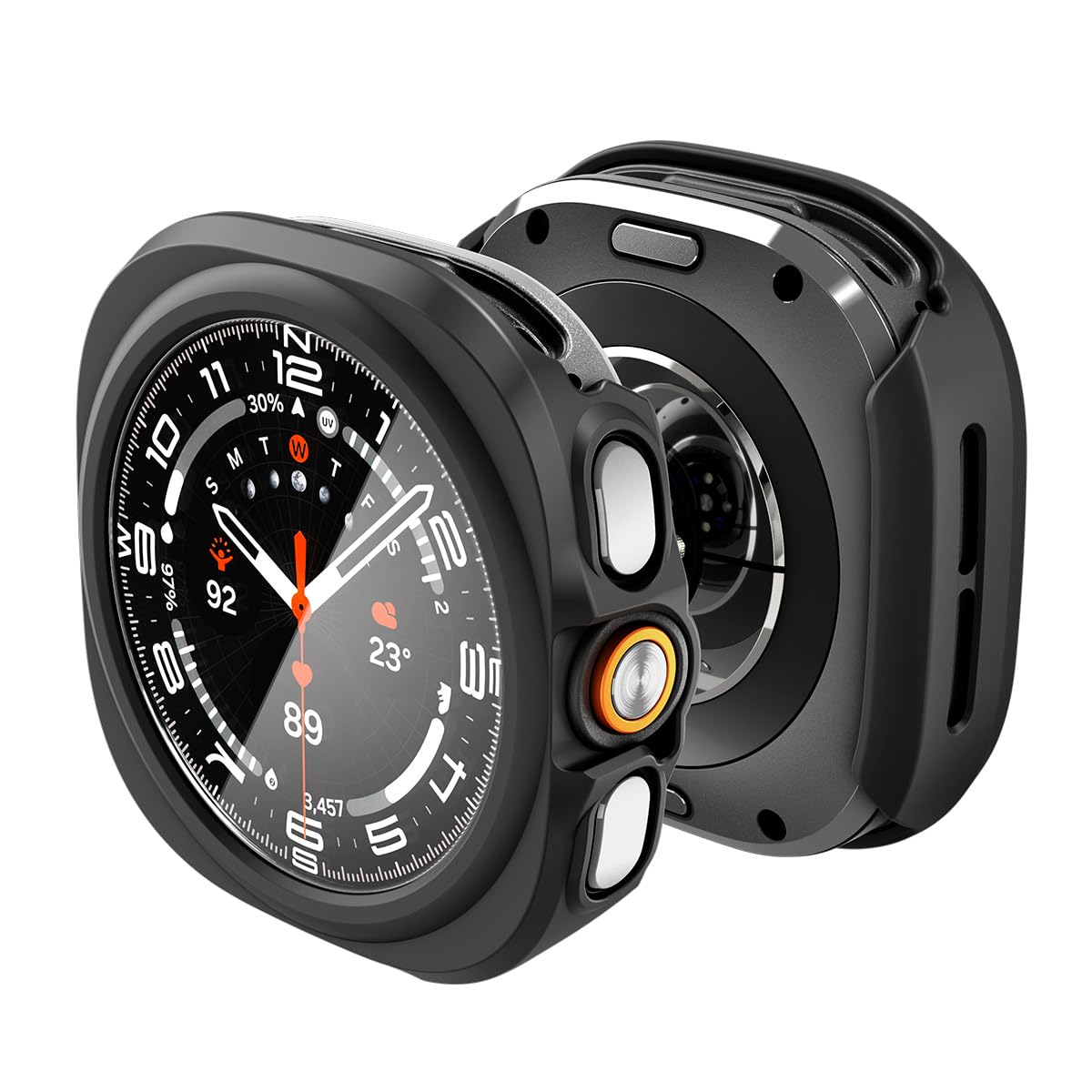 Spigen Galaxy Watch Ultra 2 47mm Case with Glass - Thin Fit 360 - Black - image 1