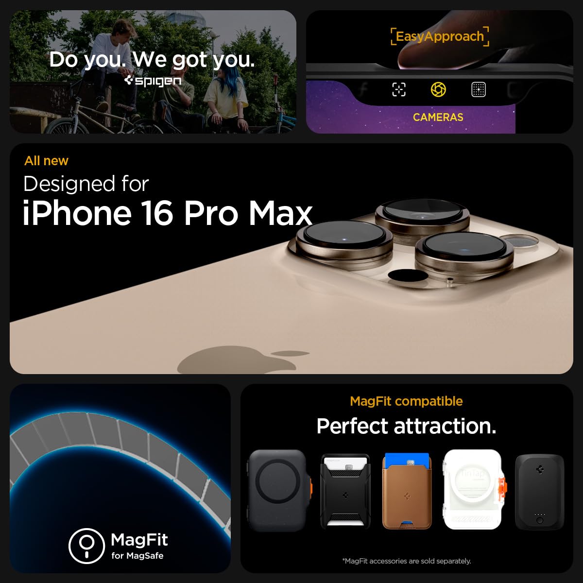Spigen iPhone 16 Pro Max Case – Rugged Armor (MagFit) - Amazon US image 2