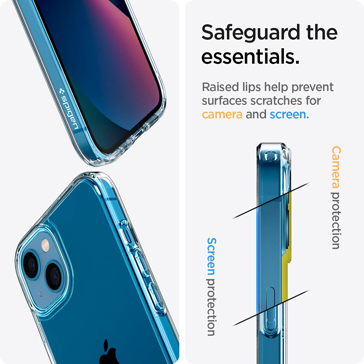 Spigen iPhone 13 Case Ultra Hybrid - Crystal Clear - ACS03522 - image 5