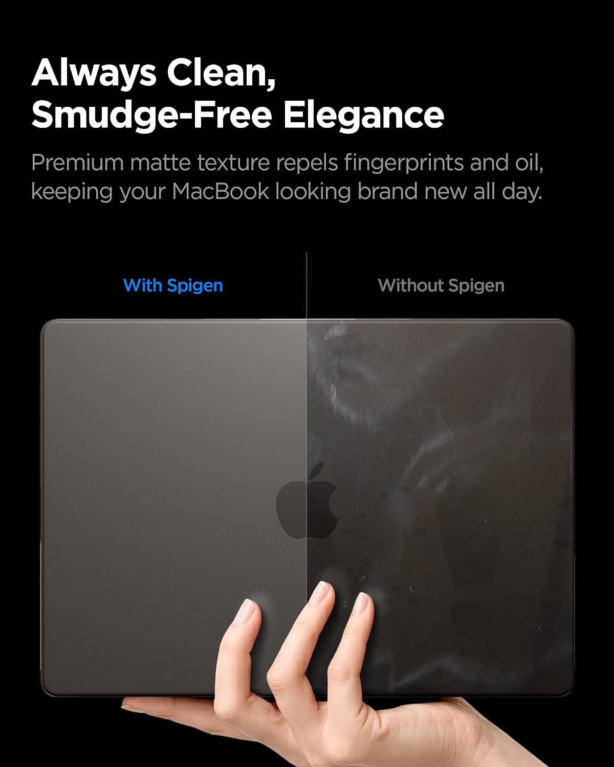 Spigen MacBook Pro 16-inch Airskin case - Frost Black - ACS11527 - image 4