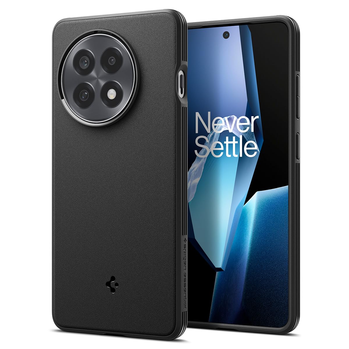Spigen OnePlus 13R Sand Blast case in Matte Black