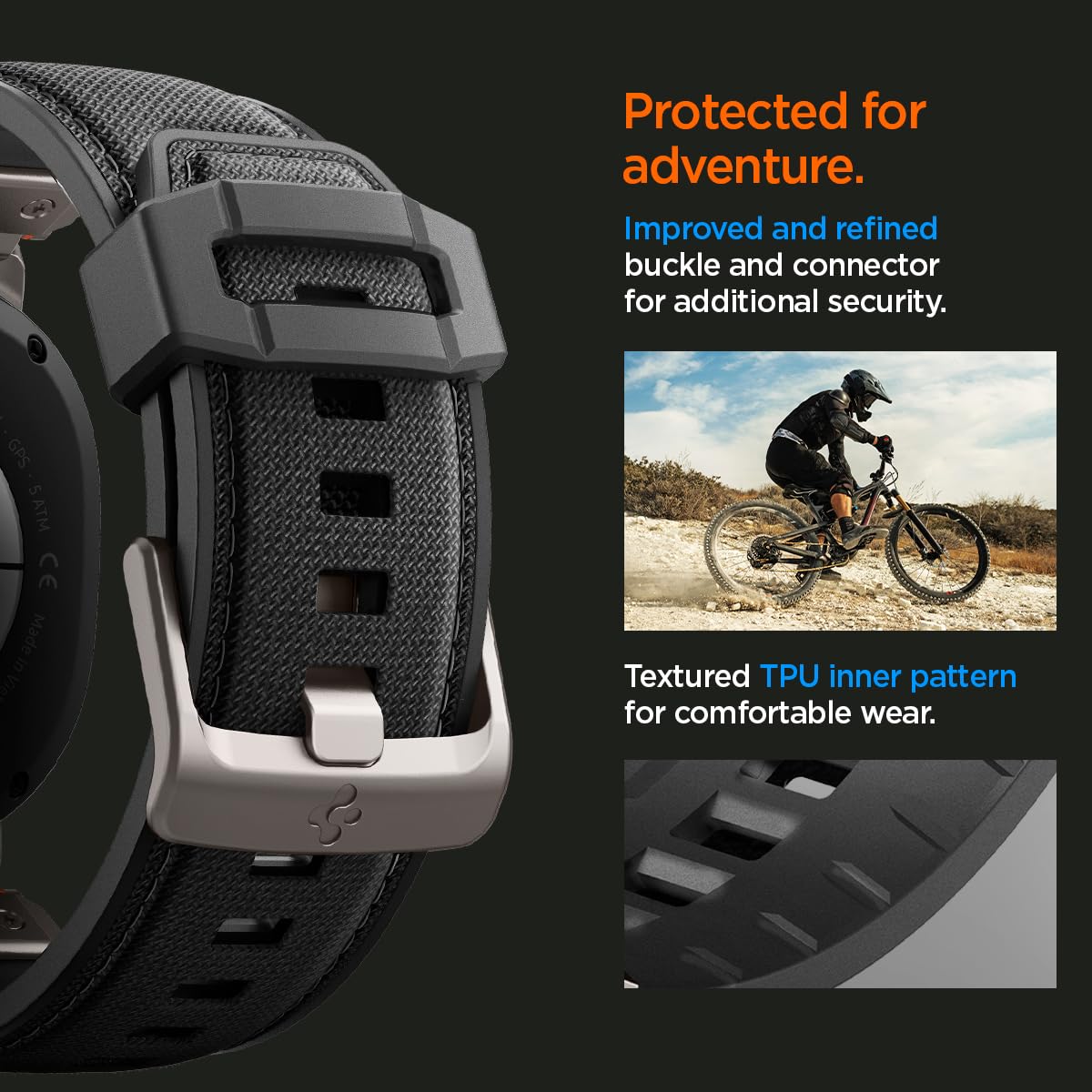 Spigen Galaxy Watch 9 Band - DuraPro Armor - Black DuraPro Armor - image 5