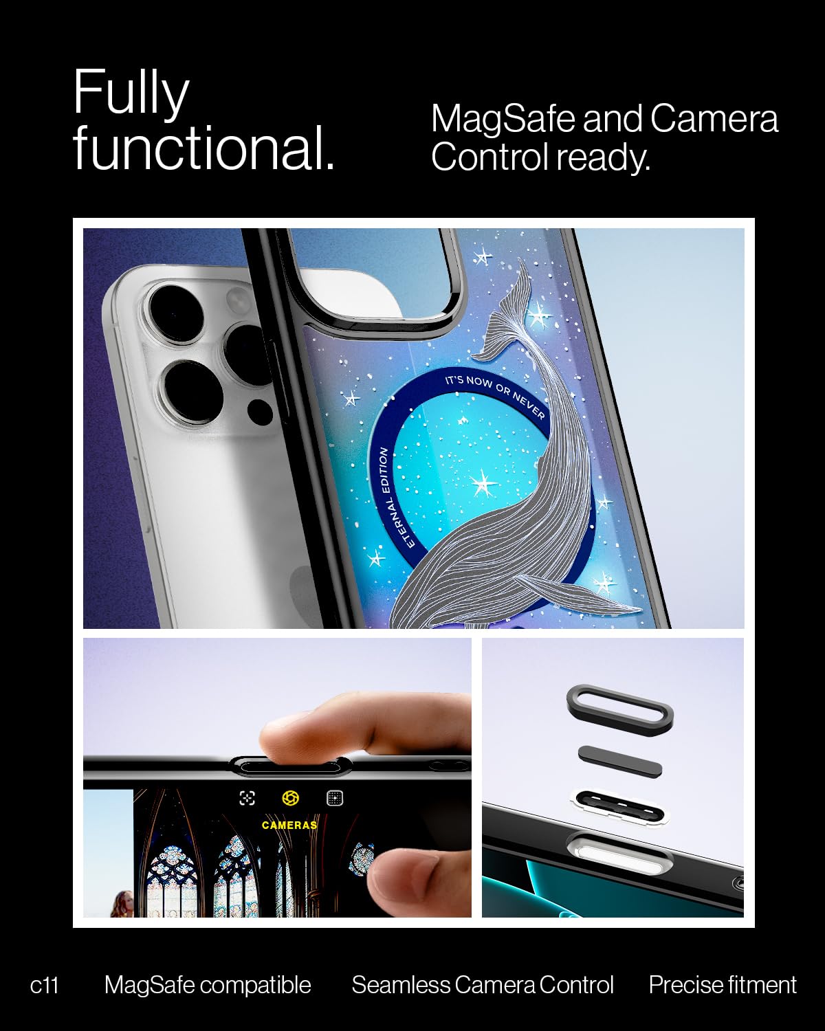 Spigen iPhone 16 Pro Case – Ultra Hybrid (MagFit) – Eternal – detail image 6