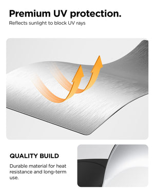 Spigen Universal Car Windshield Sunshade - Black - Medium – 58 × 33 in - image 5