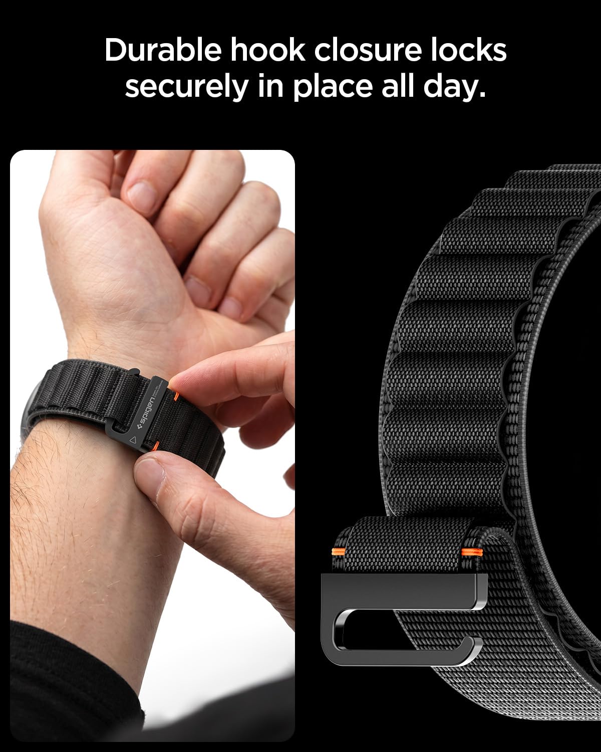 Spigen Galaxy Watch Ultra 2 & Ultra 47mm Band - WBF1 - Black - image 7