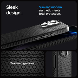Spigen iPhone 16 Pro Case Liquid Air T MagFit - Matte Black - image 7