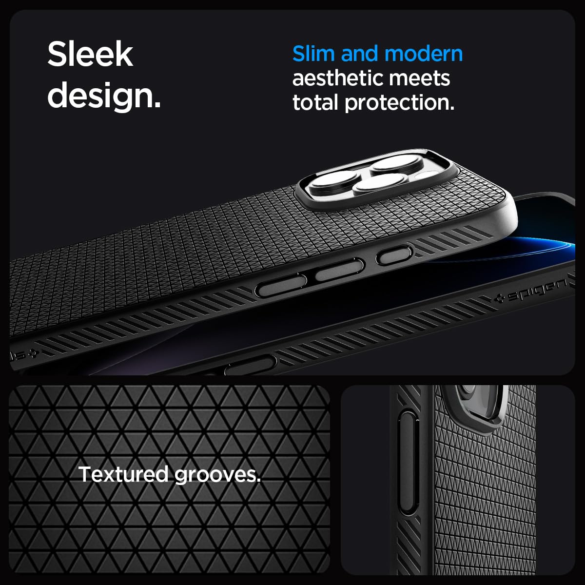 Spigen iPhone 16 Pro Max Case Liquid Air T MagFit - Matte Black - image 7
