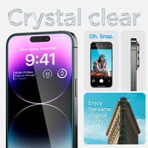 Spigen iPhone 14 Pro Max Screen Protector – GLAS.tR EZ Fit | Sensor Protected - Amazon US image 5