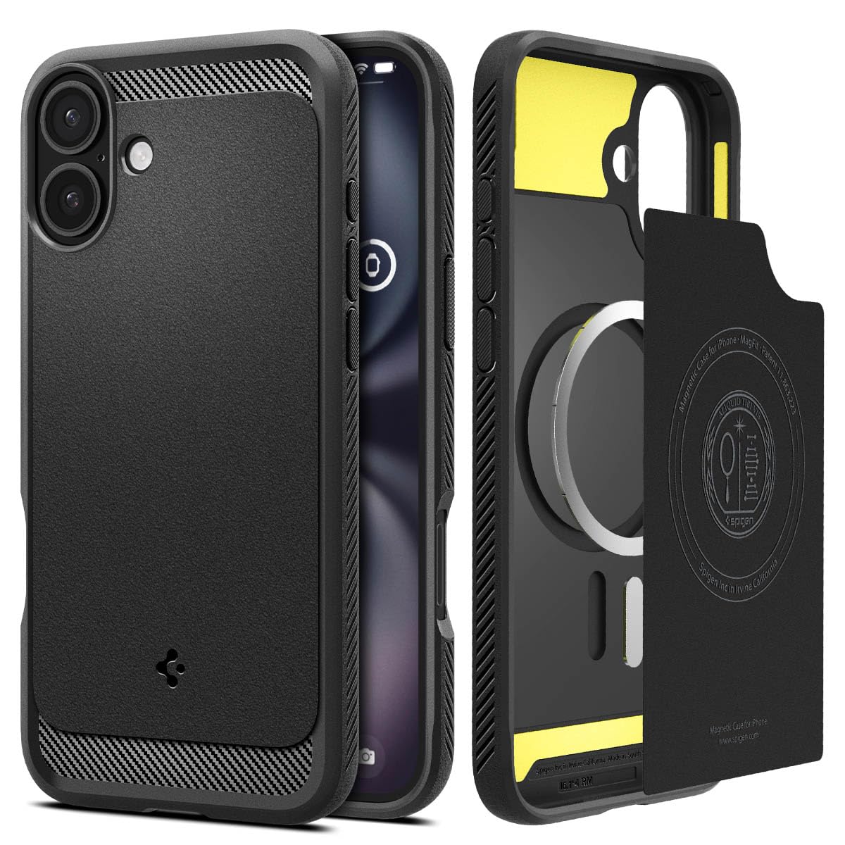 Spigen iPhone 16 Case – Rugged Armor (MagFit) - Amazon US image 1