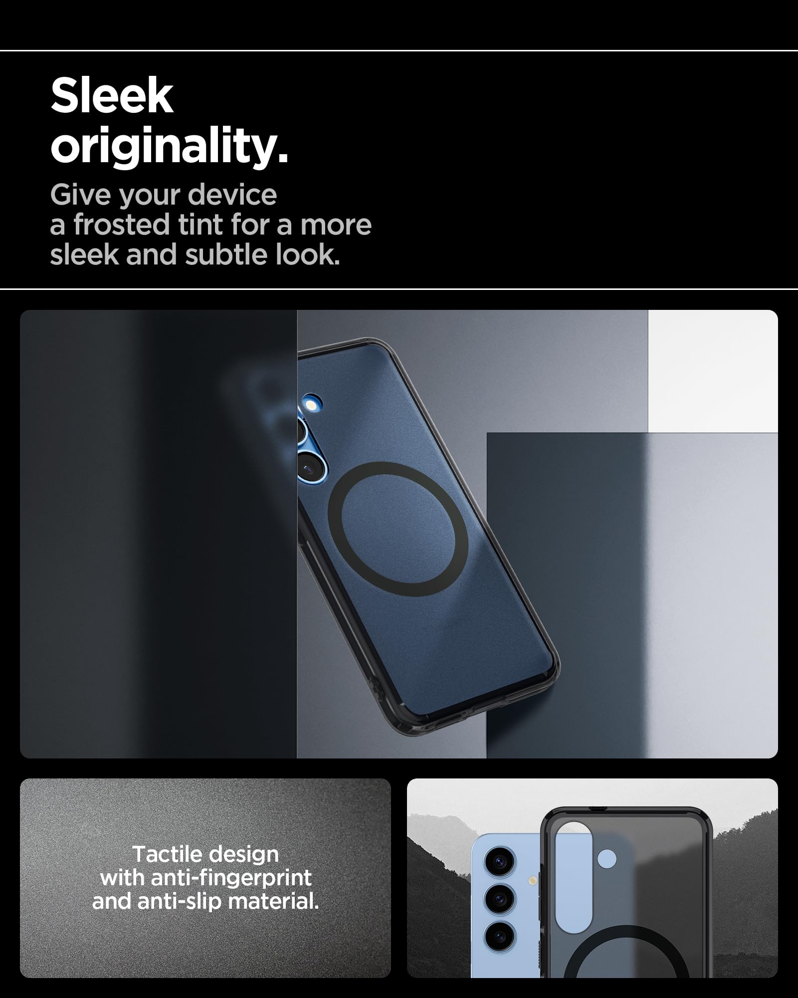 Spigen Galaxy S25 Case - Ultra Hybrid MagFit - Frost Black - image 6
