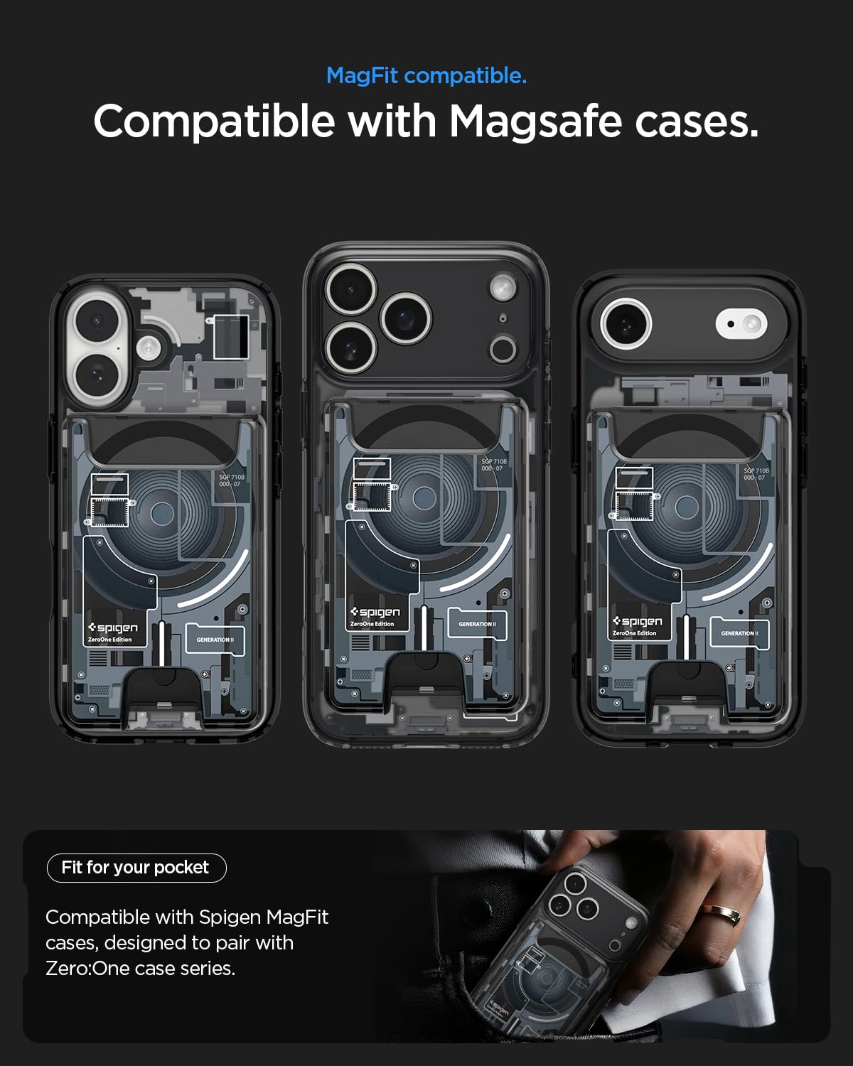 Zero One Black card holder compatibility overview