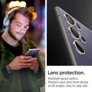 Spigen Galaxy S24 Ultra Lens Protector – Optik Pro EZ Fit (2 Pack) – Titanium Violet – product image 4