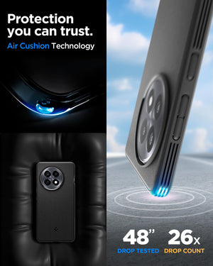 Raised screen and camera edges on Spigen Sand Blast for OnePlus 13R