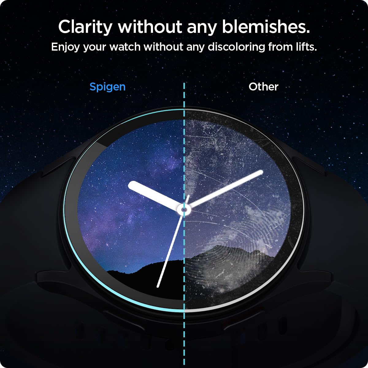 Spigen Galaxy Watch 7 40mm Screen Protector - Glas.tR EZ Fit (2 Pack) - Clear - image 7