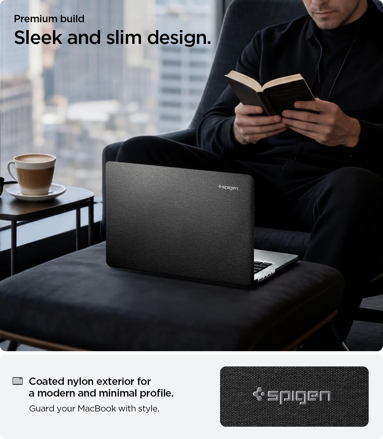 Spigen MacBook Pro 16-inch Urban Fit case - Black - ACS04211 - image 3