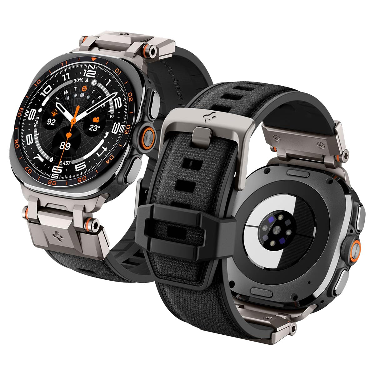 Spigen Galaxy Watch Ultra 2 & Ultra 47mm Band - DuraPro Armor - Black - image 1