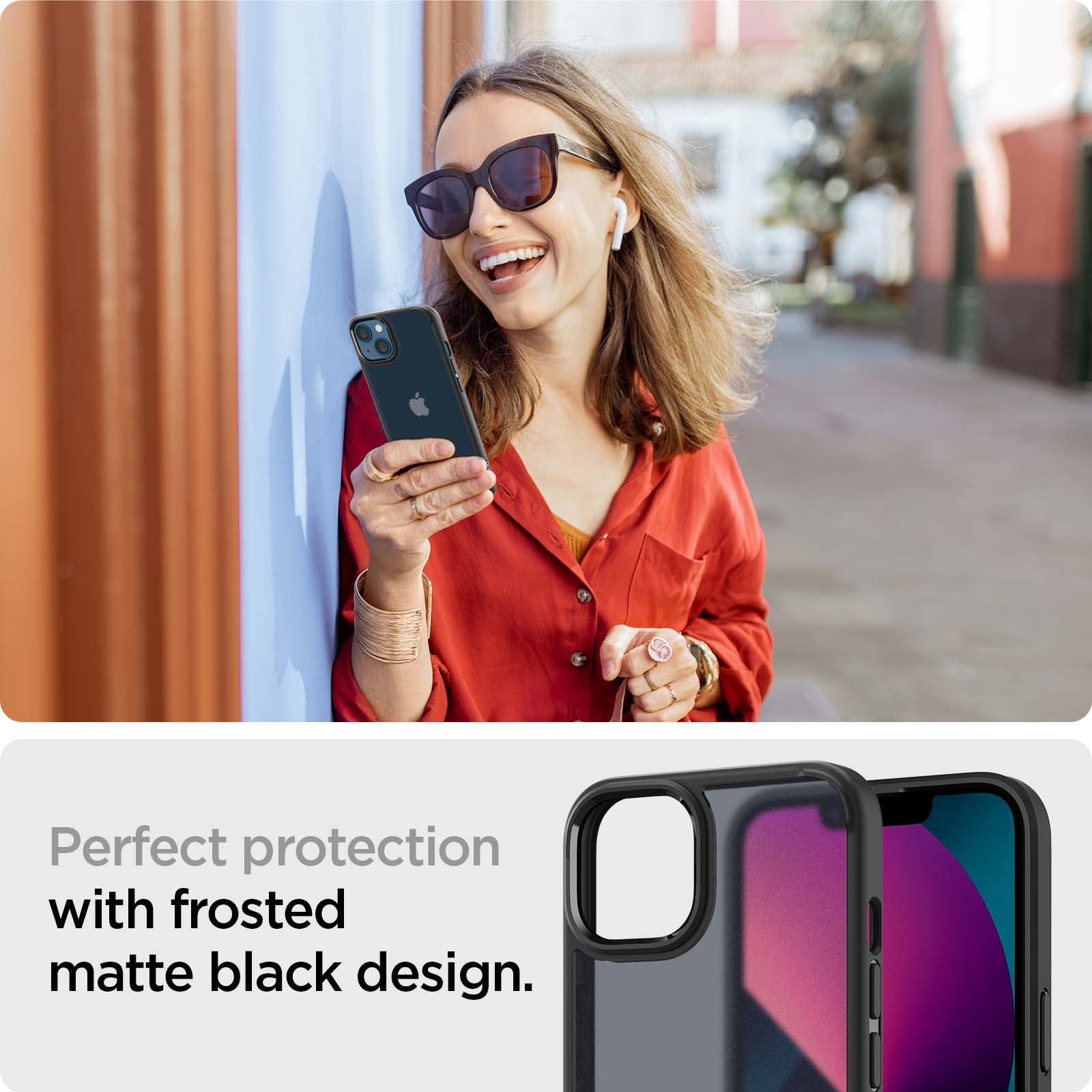 Spigen iPhone 13 Case Ultra Hybrid - Frost Black - image 5