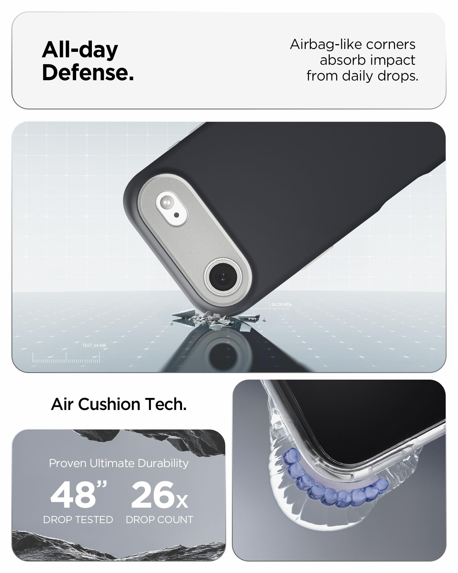 Spigen iPhone Air Case – Nano Pop (MagFit) - Black Sesame