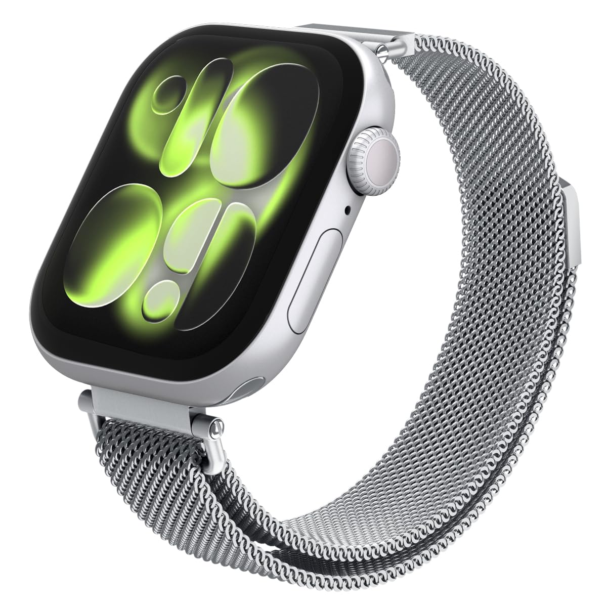 Silver Spigen WBM4 band for Apple Watch 40mm, 41mm and 42mm cases
