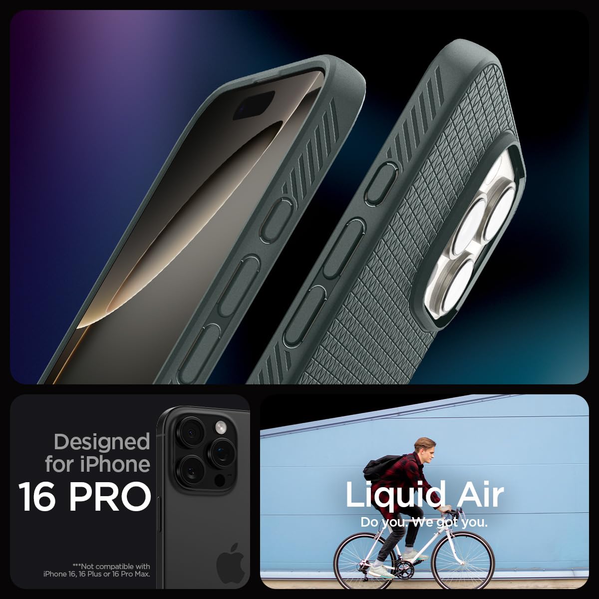 Spigen iPhone 16 Pro Case – Liquid Air – detail image 16