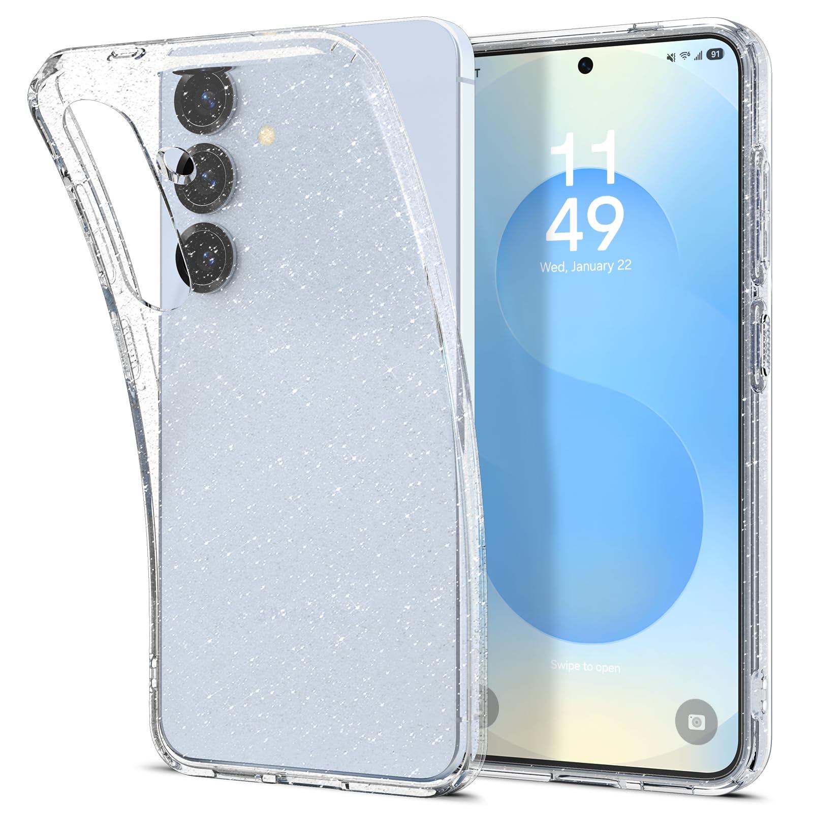 Spigen Galaxy S25 Plus Case - Liquid Crystal - Crystal Quartz – image 1