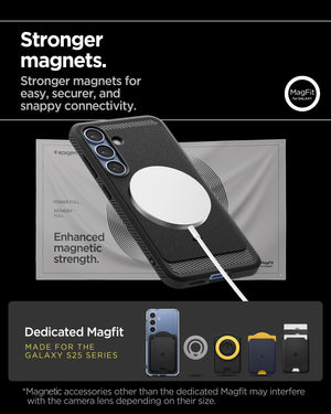 Spigen Galaxy S25 Plus Case - Rugged Armor MagFit - Matte Black - ACS08977 image 7