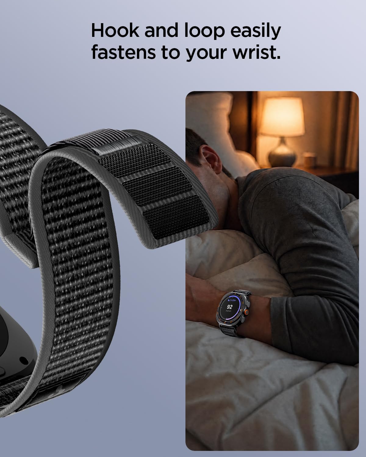 Spigen Galaxy Watch Ultra 2 & Ultra 47mm Band - Athlex Air - Active Black Gray - image 5