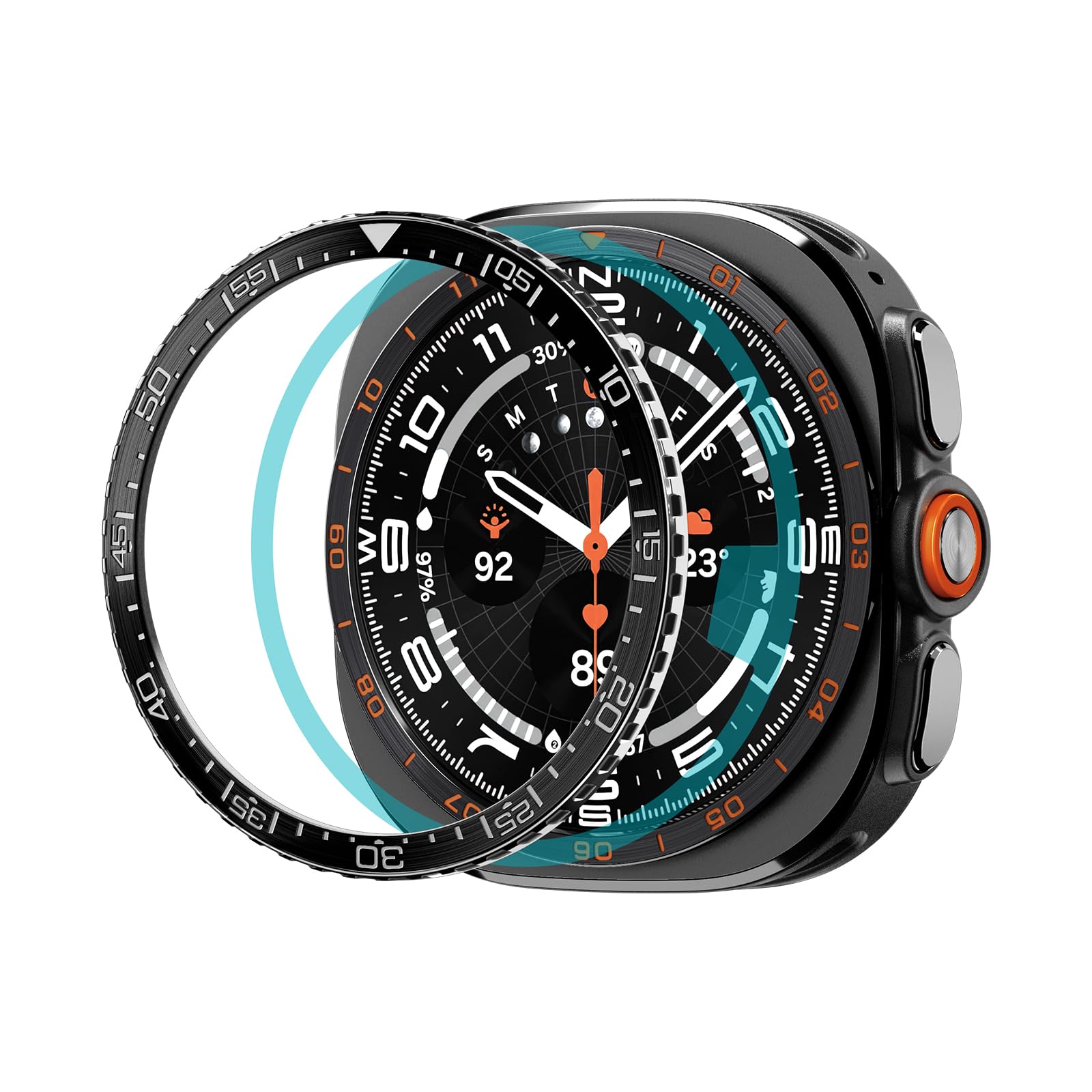 Spigen Galaxy Watch Ultra 2 47mm Bezel Ring - Bezel Tune - Black - image 1