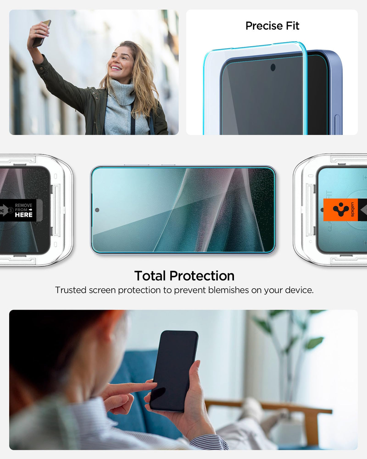 Spigen Galaxy S25 Plus / S24 Plus Screen Protector - Glas.tR EZ Fit Tempered Glass (2 Pack) - Clear - image 7