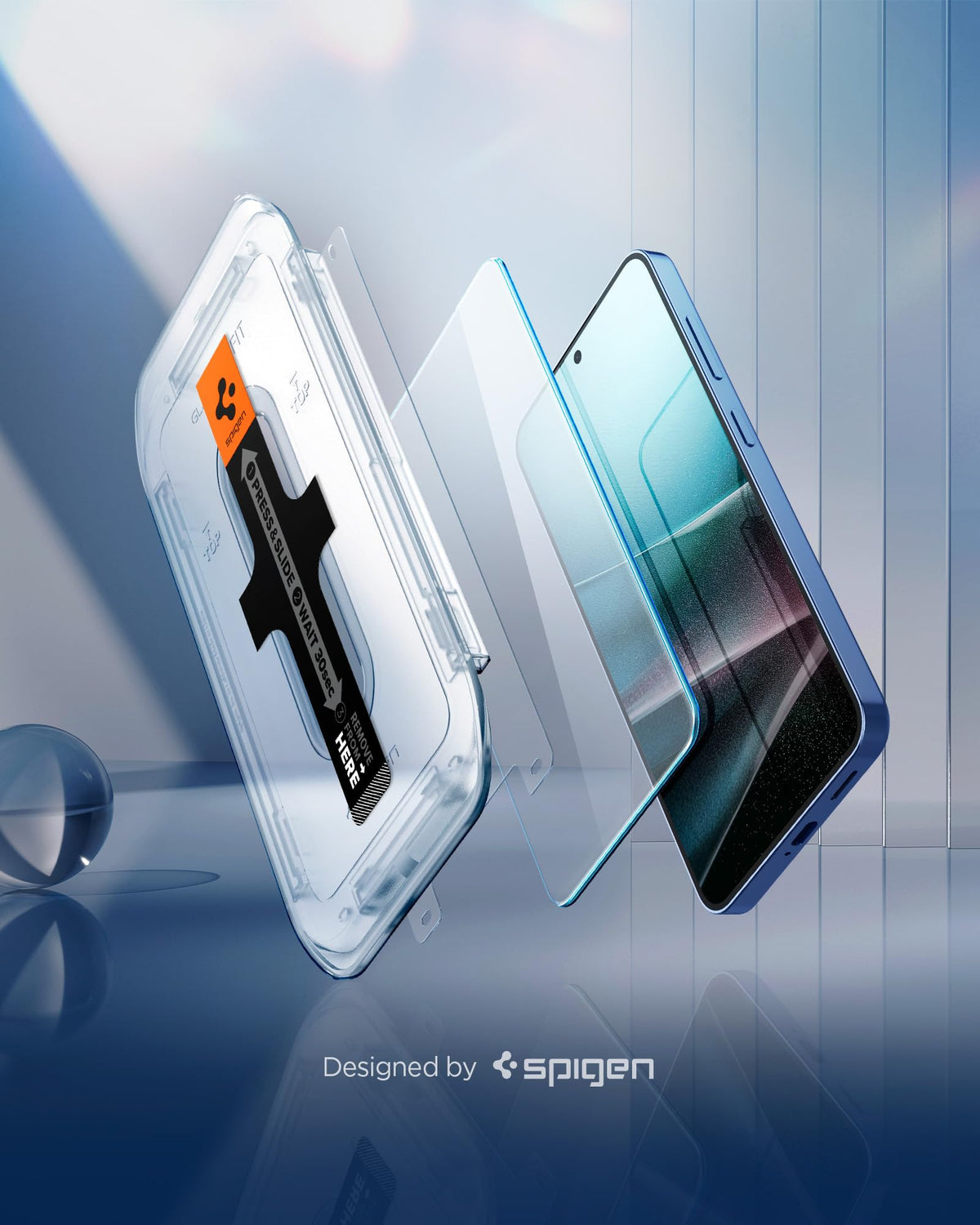 Spigen Galaxy S25 Plus / S24 Plus Screen Protector - Glas.tR EZ Fit Tempered Glass (2 Pack) - Clear - image 3