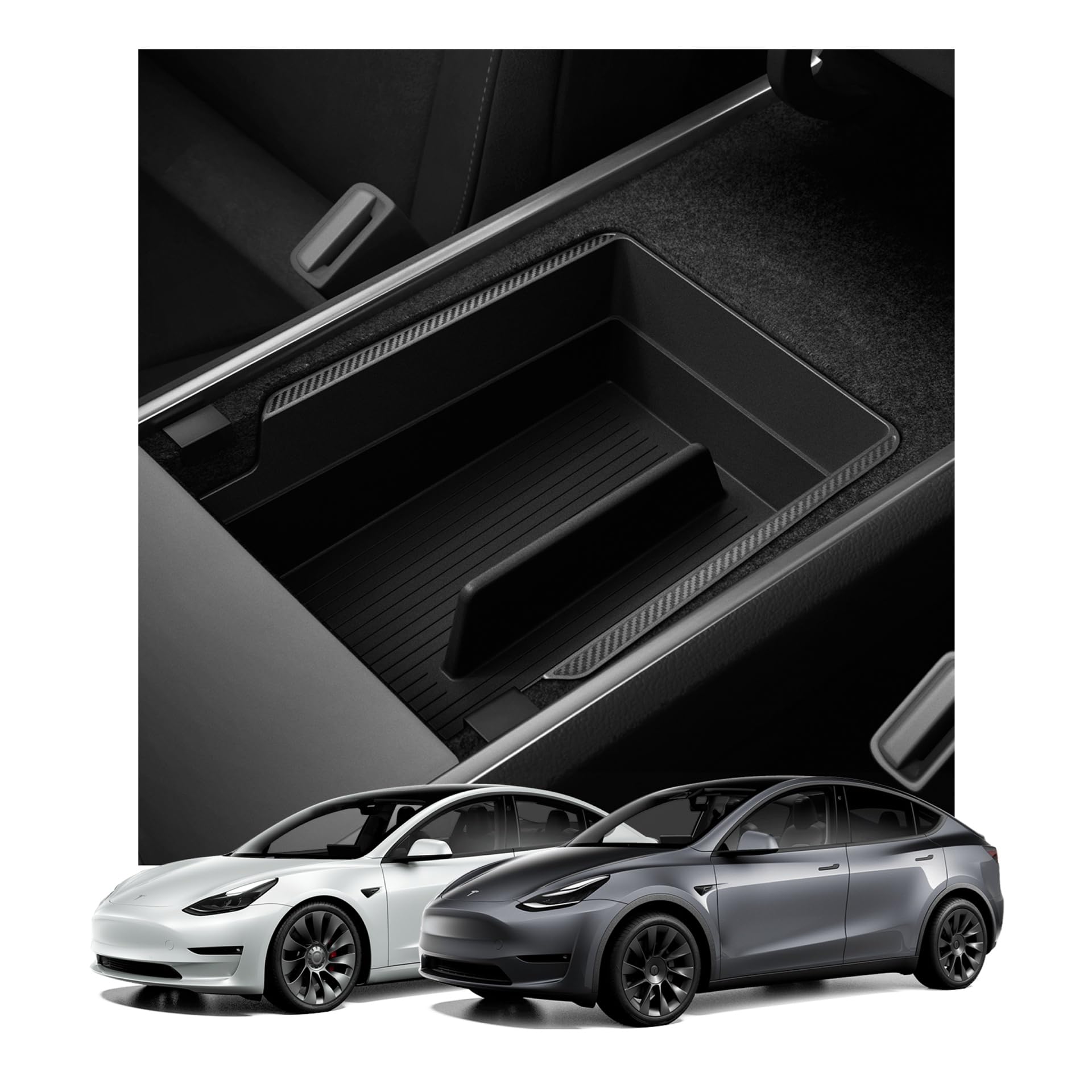 Spigen Tesla Model Y and Model 3 armrest console organizer tray